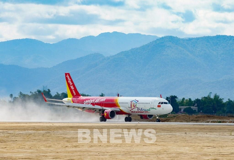 An aircraft of Vietjet (Illustrative photo: VNA)