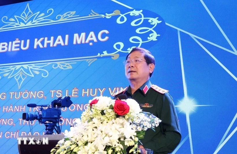 Sen. Lieut. Gen. Le Huy Vinh, Deputy Minister of National Defence speaks at the opening ceremony (Photo: VNA)