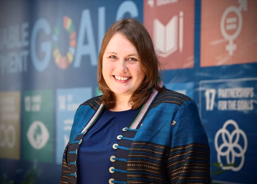 Chief of Mission of the International Organisation for Migration (IOM) in Vietnam Kendra Rinas (Photo: VNA)