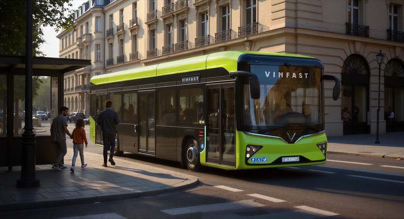 VinFast will showcase its first electric buses in Europe at Busworld Europe 2025, slated for October 3–9 in Brussels, Belgium. (Photo: Vinfast)