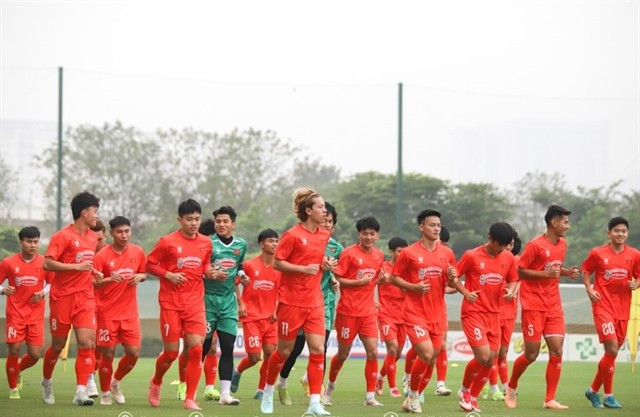 Coach Kim Sang-sik has finalised the list of 23 Vietnamese players for 2025 ASEAN U23 Championship in Indonesia. (Photo courtesy of the VFF)