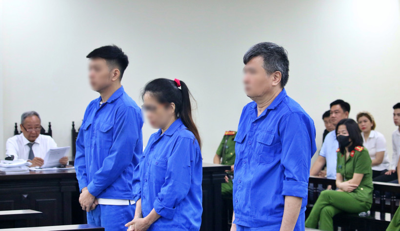Defendants at the court (Photo: VNA)