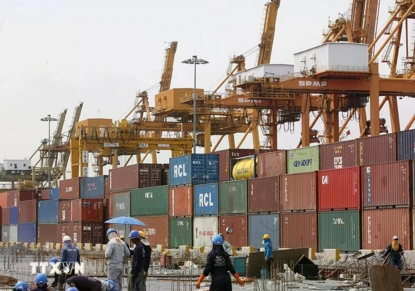 A port in Bangkok, Thailand. (Photo: AFP/VNA)