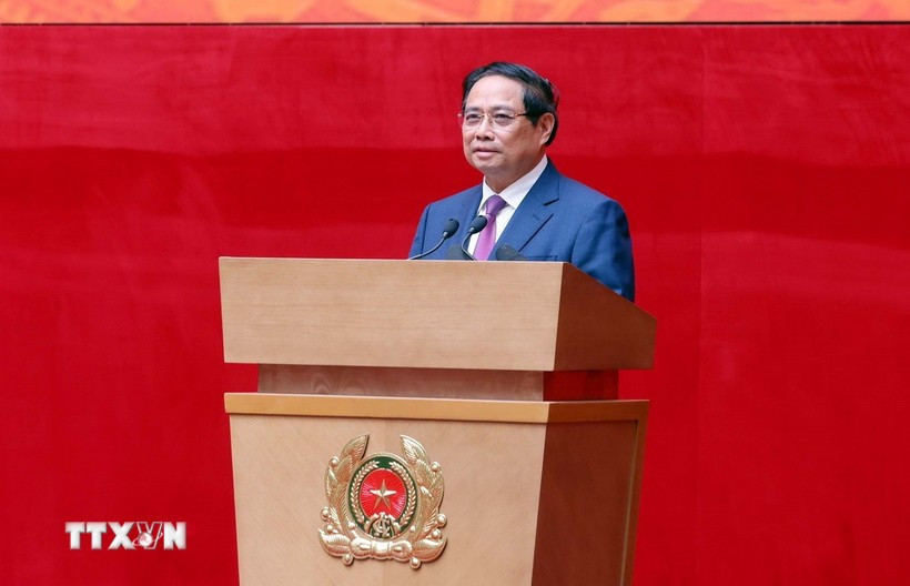 Prime Minister Pham Minh Chinh addresses the conference on September 18. (Photo: VNA)