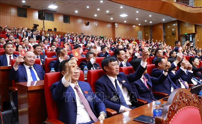 Delegates at the first Congress of the Bac Ninh provincial Party Organisation for the 2025–2030 tenure. (Photo: VNA)