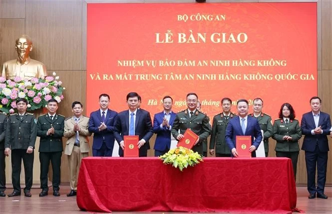 Minsitry of Public Security on February 28 launches the National Aviation Security Centre. (Photo: VNA)