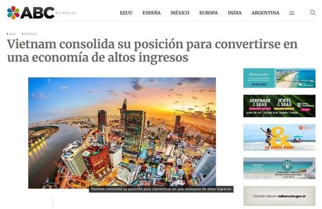 A screenshot photo of the article on Argentine news website ABC Mundial.