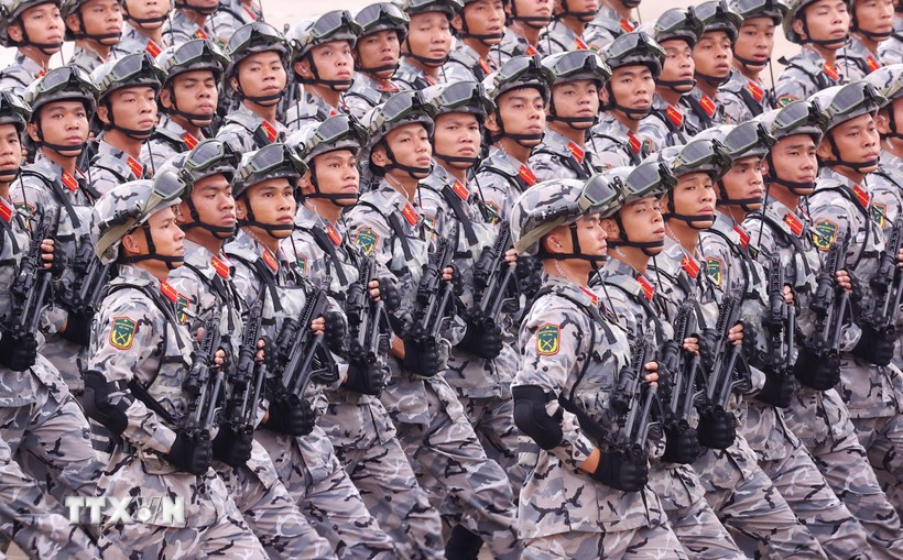 A contingent at the military parade marking Vietnam’s 80th National Day. (Photo: VNA)