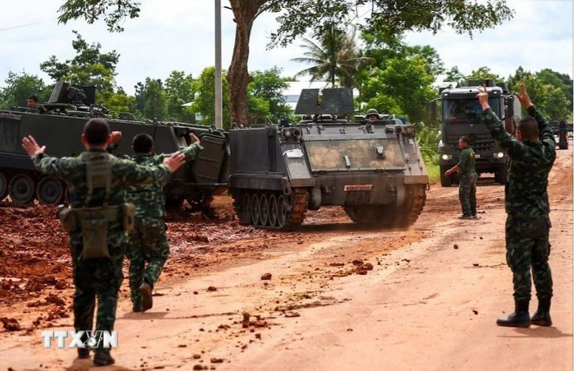 A Thai vehicle near Thailand-Cambodia border (Photo: Reuters)