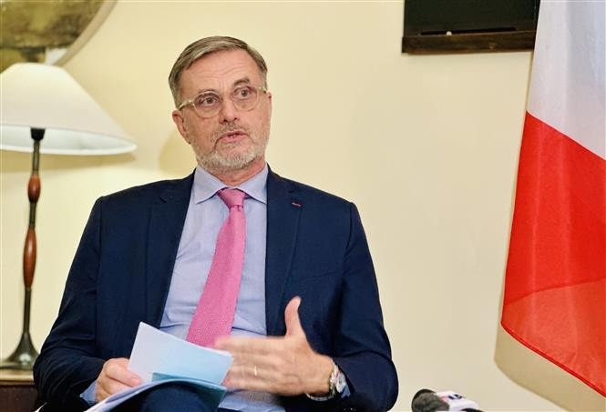 French Ambassador to Vietnam Olivier Brochet (Photo: VNA)