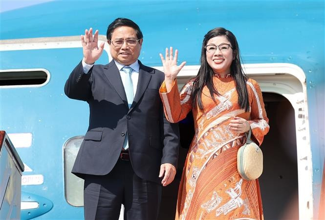 Prime Minister Pham Minh Chinh and his spouse will pay an official visit to Malaysia and attend the 46th ASEAN Summit. (Photo: VNA)