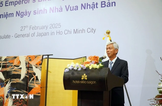 Vice Chairman of the HCM City People's Committee Vo Van Hoan speaks at the event. (Photo: VNA)