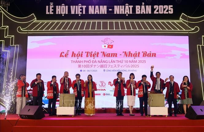 The opening ceremony of the Vietnam-Japan Festival 2025 in Da Nang on July 4. (Photo: VNA)
