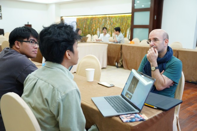French producer Leonard Haddad at the workshop (Photo courtesy of the organiser)