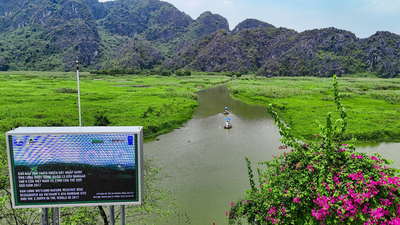 Van Long – an internationally recognised nature reserve in Vietnam (Photo: VietnamPlus)