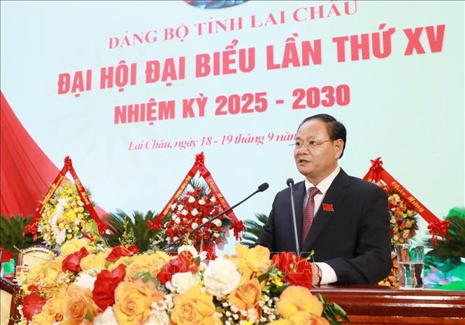 Newly-elected Secretary of the Lai Chau provincial Party Committee for the 2025–2030 term Le Minh Ngan. (Photo: VNA)
