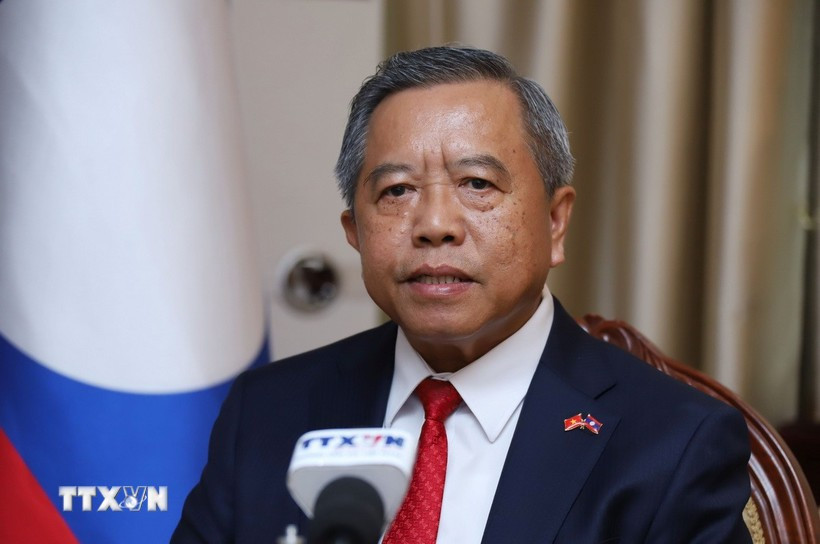 Prof. Dr. Boviengkham Vongdara, Lao Minister of Technology and Communications and Chairman of the Lao-Vietnam Friendship Association (Photo: VNA)