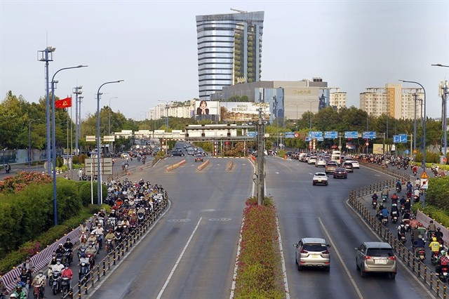 A section of HCM City’s East-West Boulevard, which the city is planning to extend to connect to Long An province (Photo: VNA)