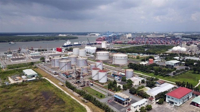 A fuel storage facility at the Cai Mep - Thi Vai Port Complex in the southern province of Ba Ria - Vung Tau. (Photo: VNA)