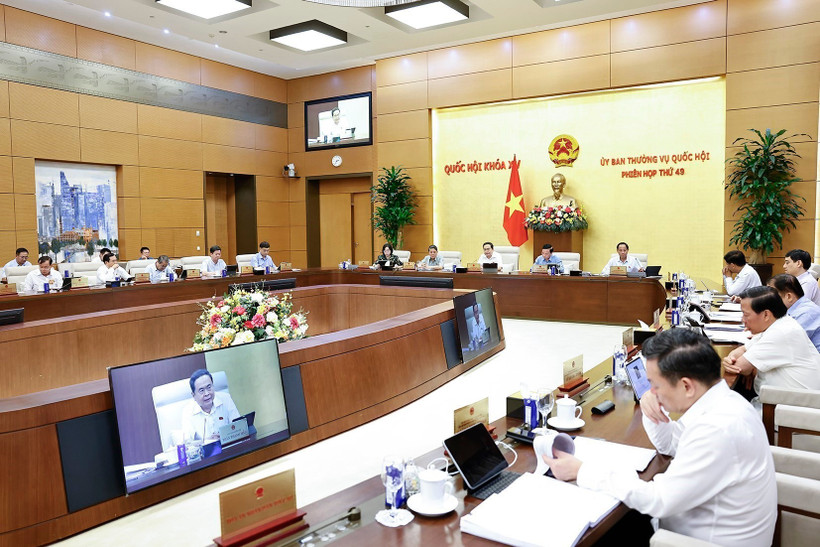 A view of the 49th session of the NA Standing Committee (Photo: VNA)