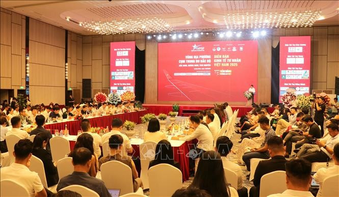 Participants at the local dialogue of the Vietnam Private Sector Forum (VPSF) 2025 in Quang Ninh on August 13, 2025. (Photo: VNA)