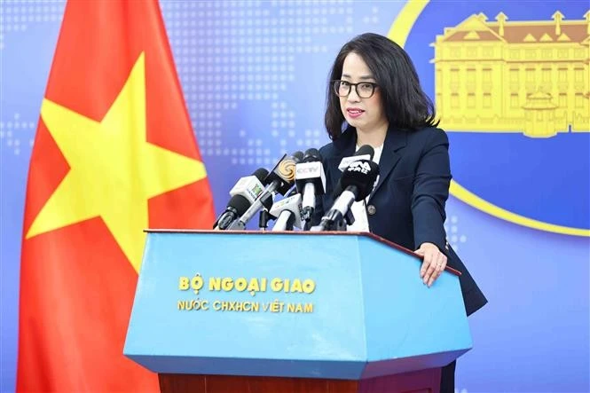 Spokeswoman of the Ministry of Foreign Affairs Pham Thu Hang. (Photo: VNA)