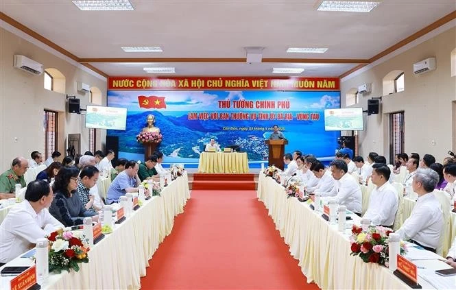 An overview of the working session (Photo: VNA)