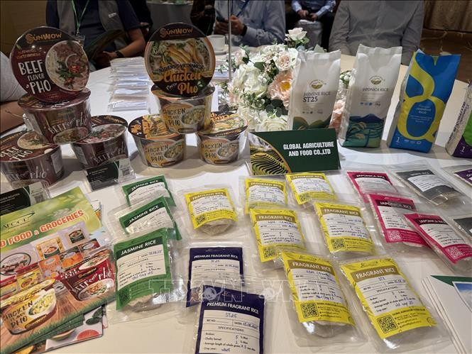 Vietnamese rice products introduced at the event. (Photo: VNA)