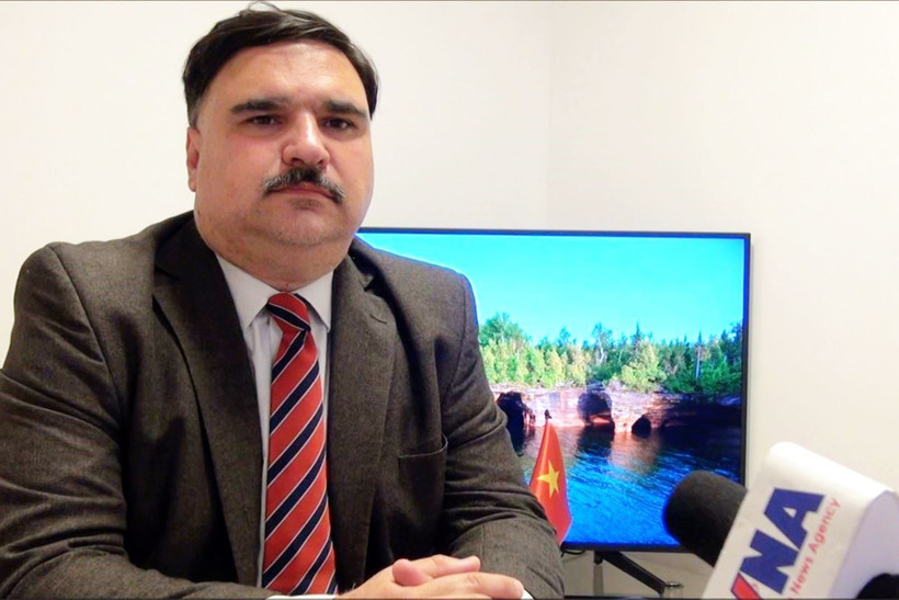 Professor Ezequiel Ramoneda, Coordinator of the Centre for Southeast Asian Studies (CESEA) at the Institute of International Relations of the National University of La Plata of Argentina. (Photo: VNA)