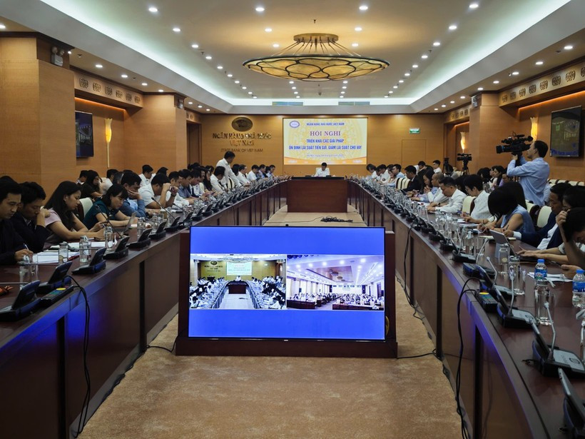 The conference held by the State Bank of Vietnam in Hanoi on August 4 (Photo: VNA)