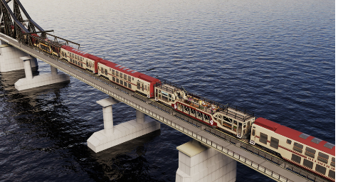 The Hanoi Train officially brings visitors from Hanoi to Bac Ninh from September 6. (Photo courtesy of VNR)