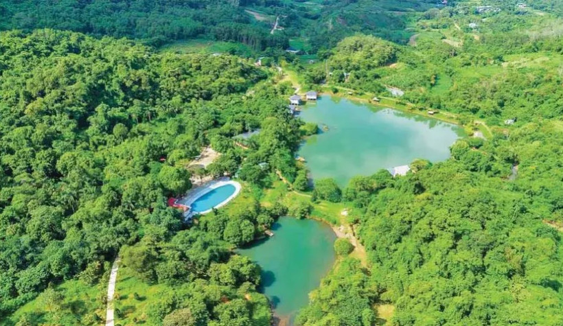 The Ba Vi mountainous area, dubbed the "green lung" of western Hanoi, is emerging as a model for sustainable tourism. (Photo: VNA)