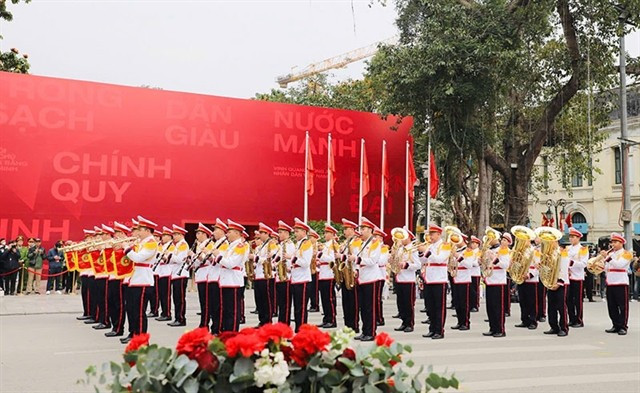 Vietnam's Public Security Ceremonial Unit brass band will take part in the World Police Music Festival 2025 in Hanoi — (Photo hoguomopera.vn)