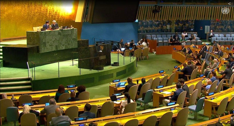 A plenary meeting of the United Nations General Assembly. (Photo: VNA)