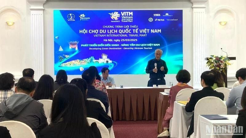 At the press conferenece to announce the Vietnam International Travel Mart (VITM) 2025. (Photo: nhandan.vn)