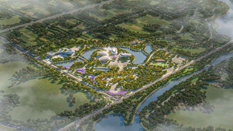 A graphic image of the Me Linh Park and Sports Complex (Photo: nhandan.vn)