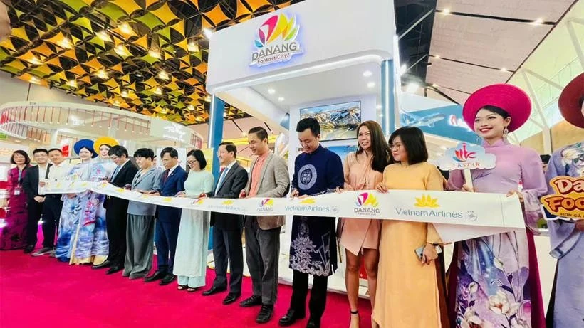 This is the third consecutive year that the Da Nang Department of Tourism has participated in South Asia Travel and Tourism Exchange. (Photo: Danangfantasticity)