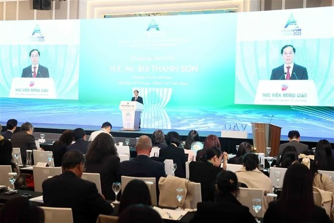 Deputy Prime Minister and Minister of Foreign Affairs Bui Thanh Son speaks at the event (Photo: VNA)