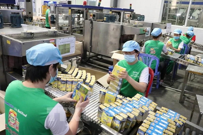 Nutifood Dairy Company in My Phuoc 3 Industrial Park, Ben Cat Town has been producing steadily since the beginning of 2025 (Photo: VNA)