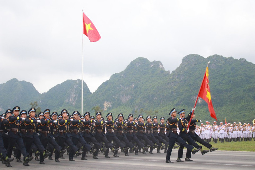 The 3rd joint rehearsal held on August 13 in preparation for the parade to celebrate the 80th anniversary of the August Revolution and National Day (September 2) (Photo: VNA)