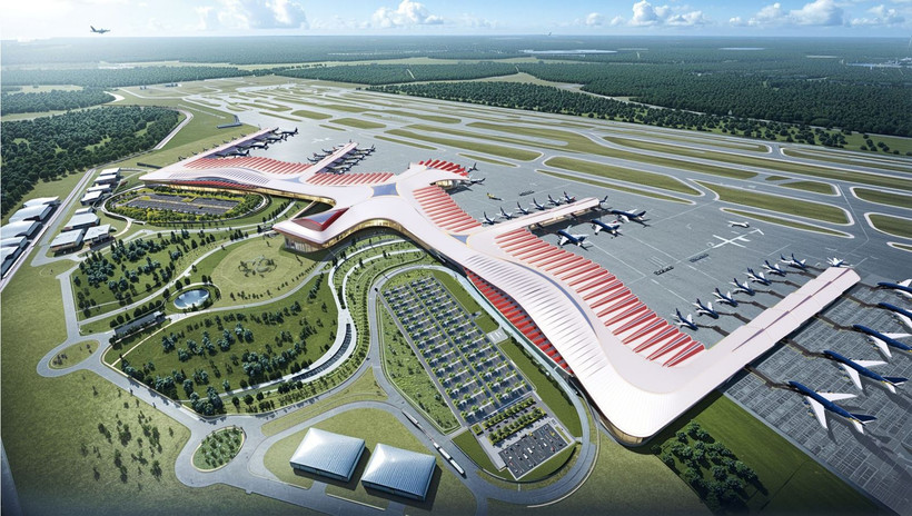 An illustration of a new terminal of Phu Quoc International Airport (Photo: VNA)