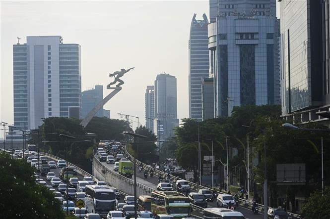 A street in Jakarta, Indonesia. (Photo: Xinhua/VNA)