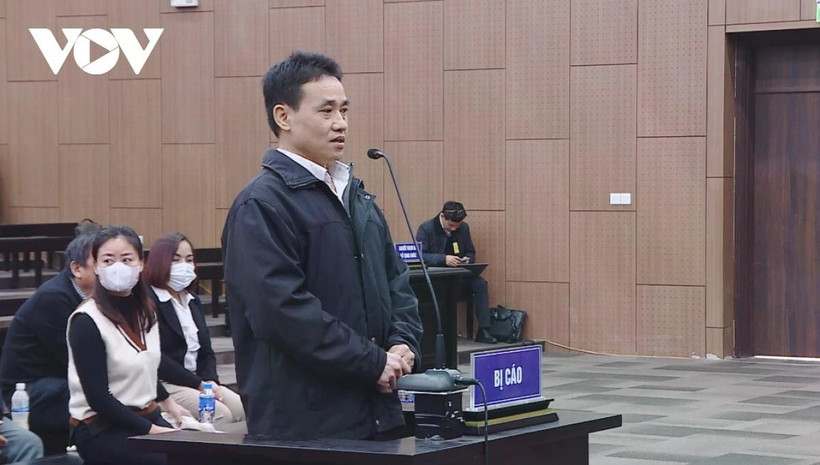 Defendant Tran Tung at the first-instance trial (Photo: VOV)