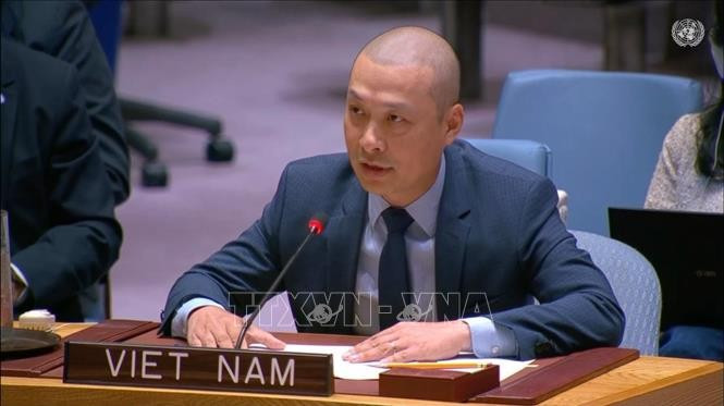 Minister Counsellor Nguyen Hoang Nguyen, Deputy Permanent Representative of Vietnam to the UN (Photo: VNA)
