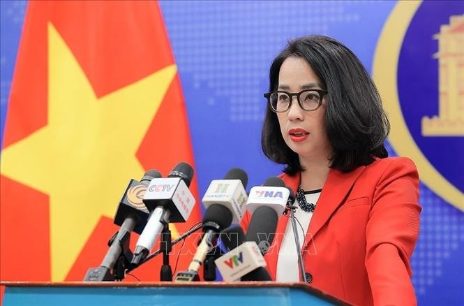 Spokeswoman of the Ministry of Foreign Affairs Pham Thu Hang (Photo: VNA)