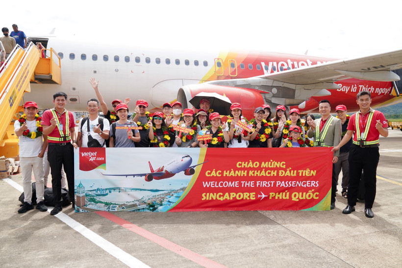 The new Singapore – Phu Quoc route brings Vietjet’s total number of weekly flights between Vietnam and Singapore to 78. (Photo: Vietjet)