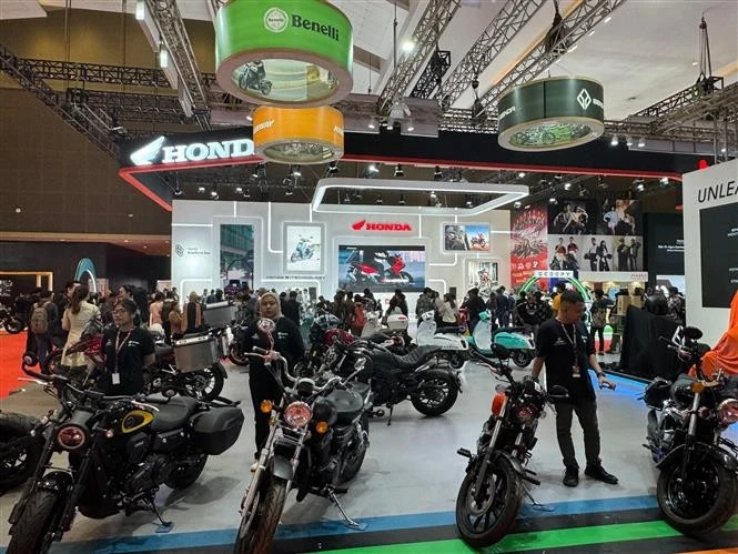 Honda booth at the Indonesia International Motor Show 2025. (Photo: VNA)