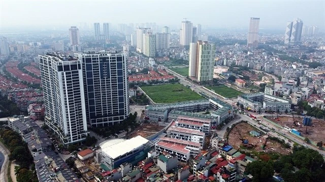 An aerial view of Hanoi (Photo: VNA)