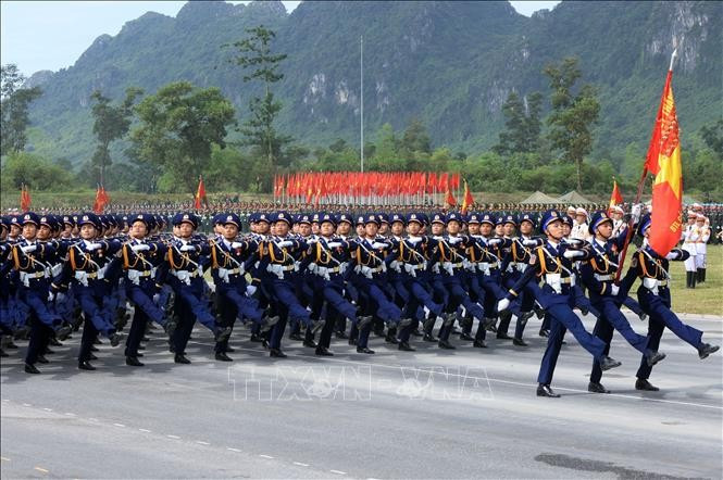 Nearly 16,000 personnel join the second joint parade drill for the celebration of the 80th anniversary of the August Revolution and National Day. (Photo: VNA)