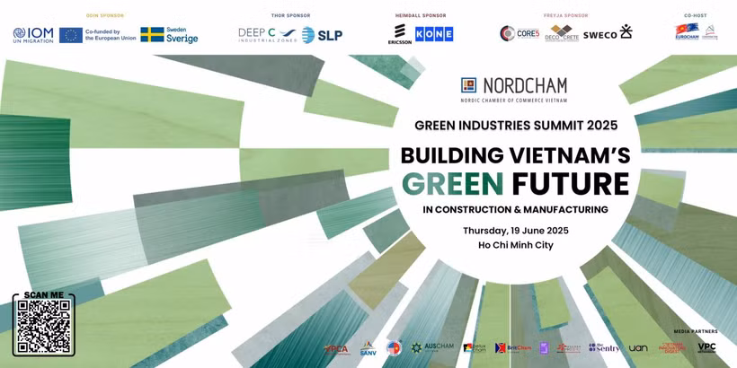 The Green Industries Summit 2025 aims to support the country’s transition toward sustainable industrial development. (Source: NordCham Vietnam)